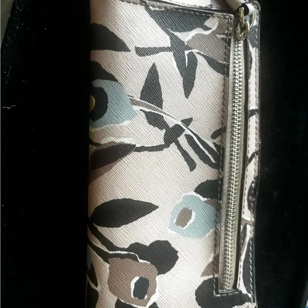 Kate Spade Cameron Paper Rose Pink Continental wallet coin purse id accessory